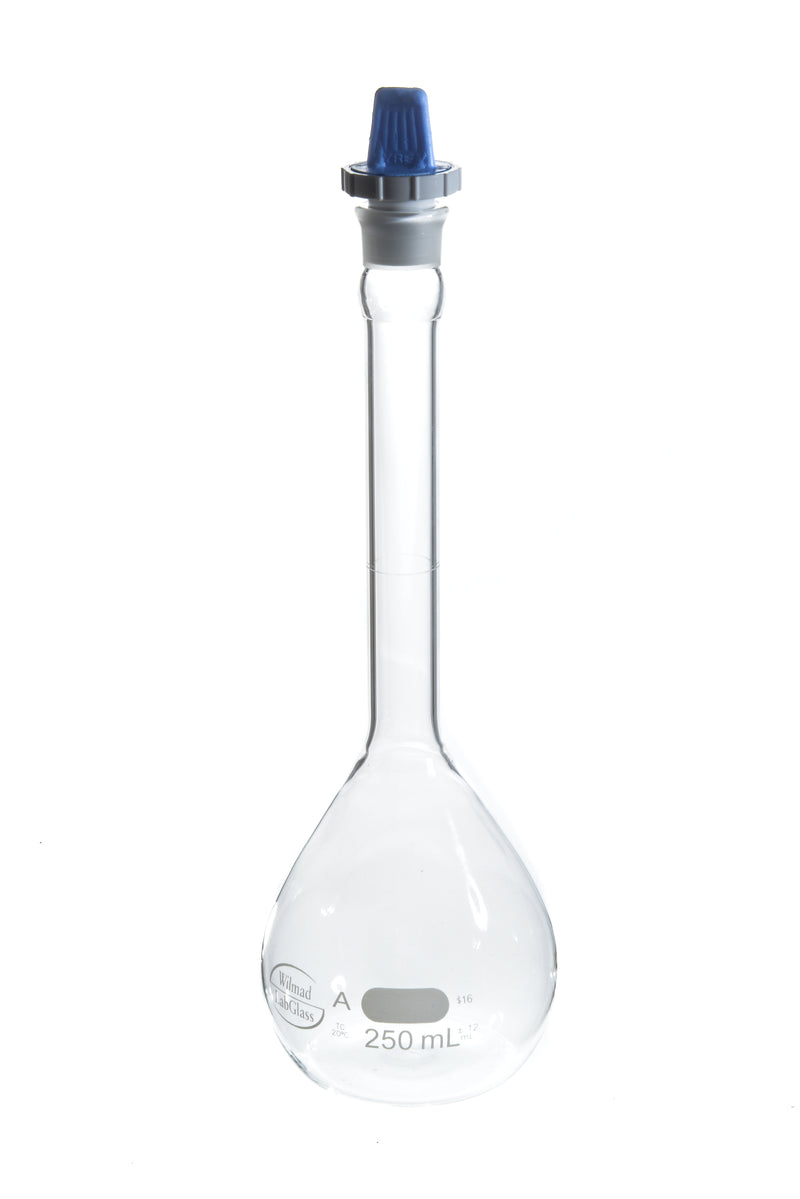 SP Wilmad-LabGlass Volumetric Flasks with Plastic Stopper, Class A